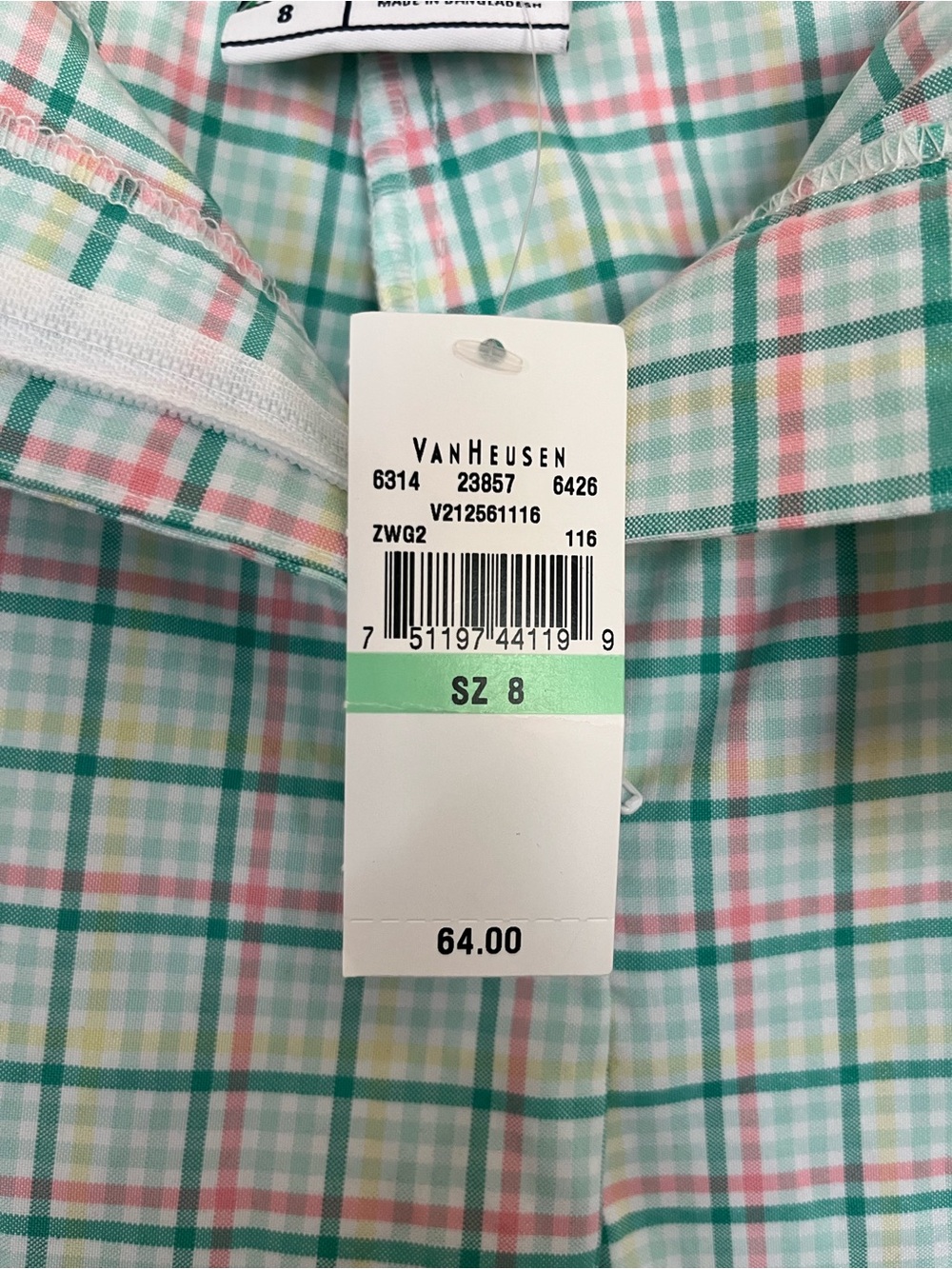 IZOD Golf Women’s Plaid Bermuda Shorts Size 8 NWT Stretch Wicking UPF Green - Picture 6 of 8